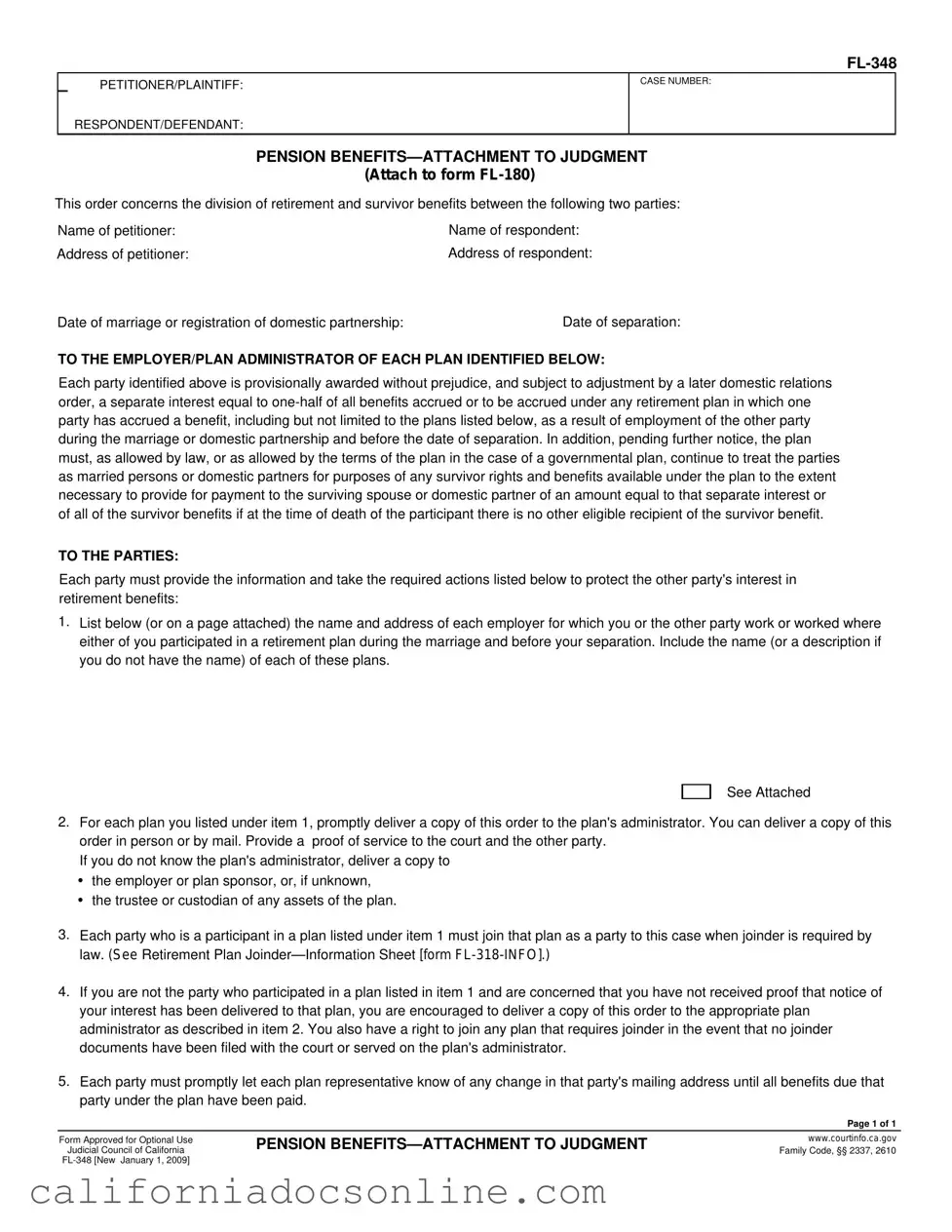 Fill Your California Fl 348 Form
