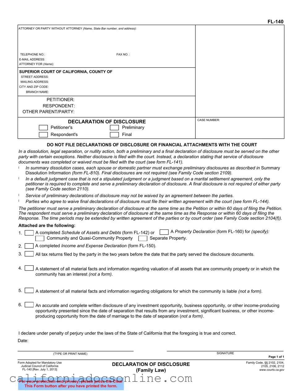 Fill Your California Fl140 Form