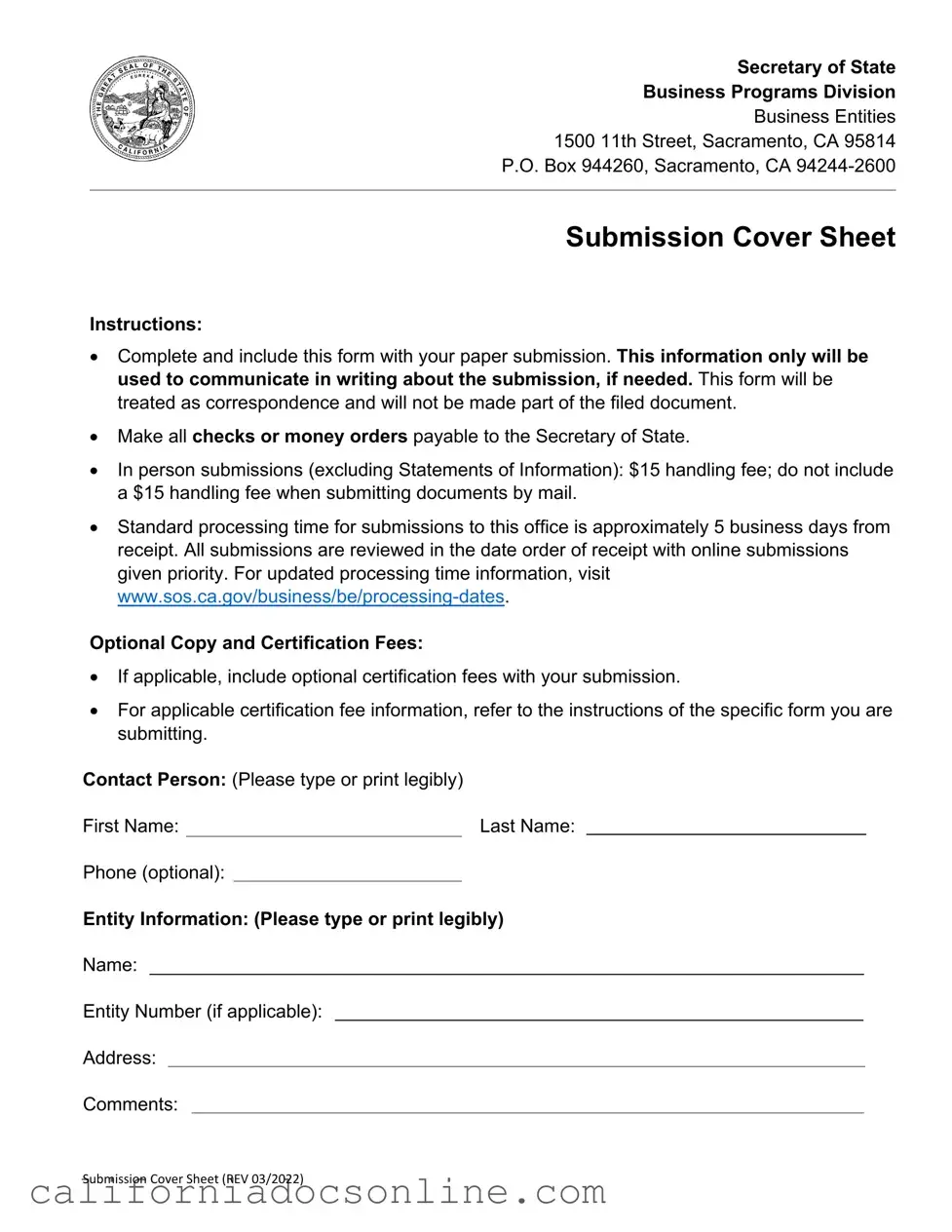 Fill Your California Lp 7 Form
