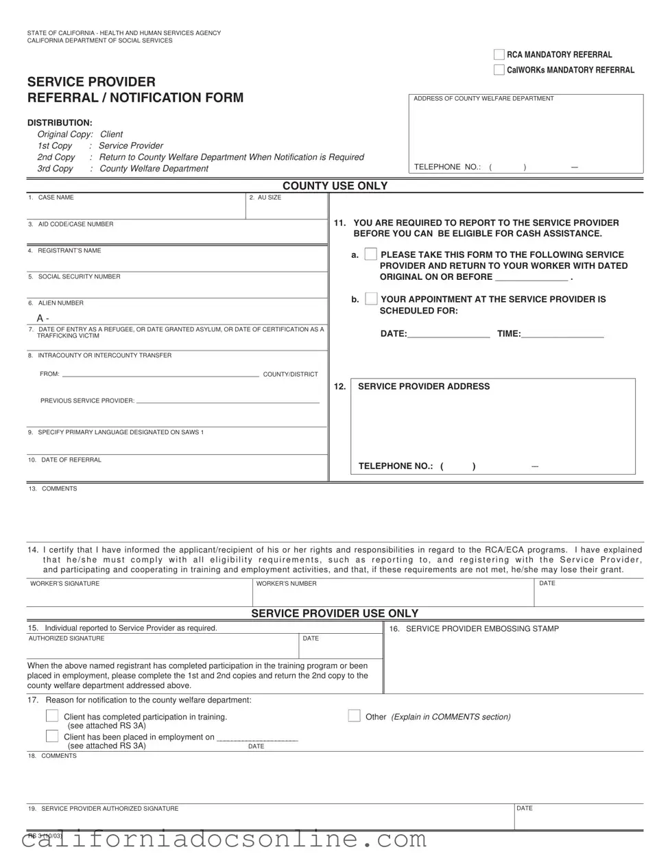 Fill Your California Rs 3 Form