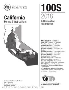 Fill Your California 100S Form