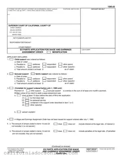 Fill Your California 1285 65 Form