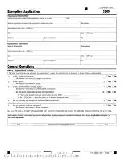 Fill Your California 3500 Form