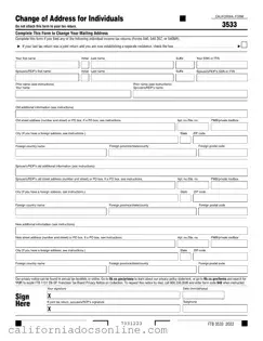 Fill Your California 3533 Form