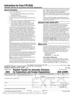 Fill Your California 3539 Form