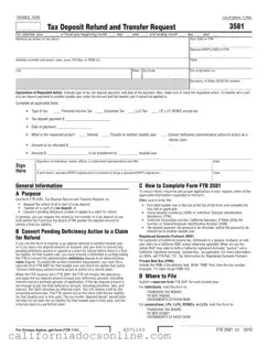 Fill Your California 3581 Form