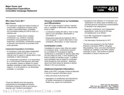 Fill Your California 461 Form