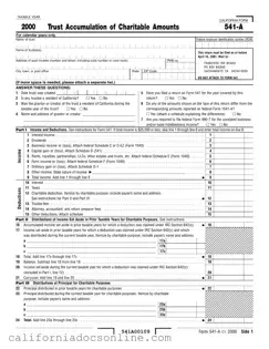 Fill Your California 541 A Form