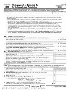 Fill Your California 5805 Form