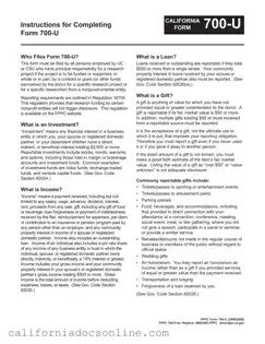Fill Your California 700 U Form