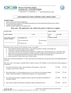 Fill Your California Dca Gsr 1 Form