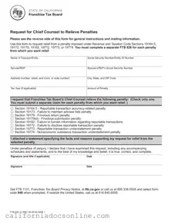 Fill Your California Ftb 626 Form