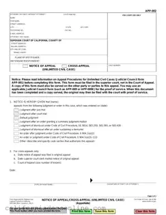 Fill Your California Notice App 002 Form