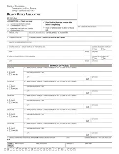 Fill Your California Re 203 Form