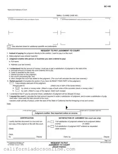 Fill Your California Sc 145 Form