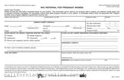 Fill Your California Wic Form